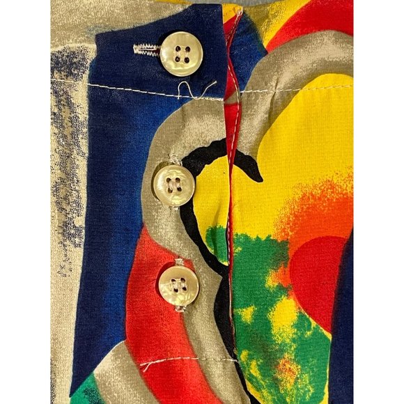 Alfred Dunner womens plus size 18W Blouse multi-color 3 bottons on back pre-owne - Picture 13 of 16